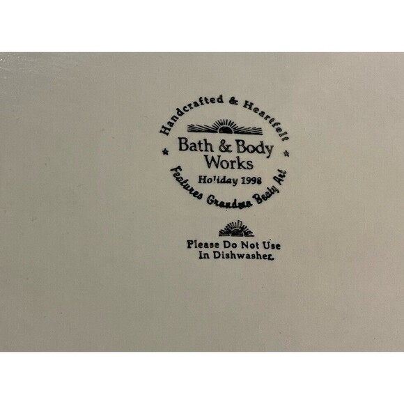 Bath & Body Works 1998 Grandma Beaty RARE Art Holiday Tray Paper Maiche 16x12 - Picture 5 of 6